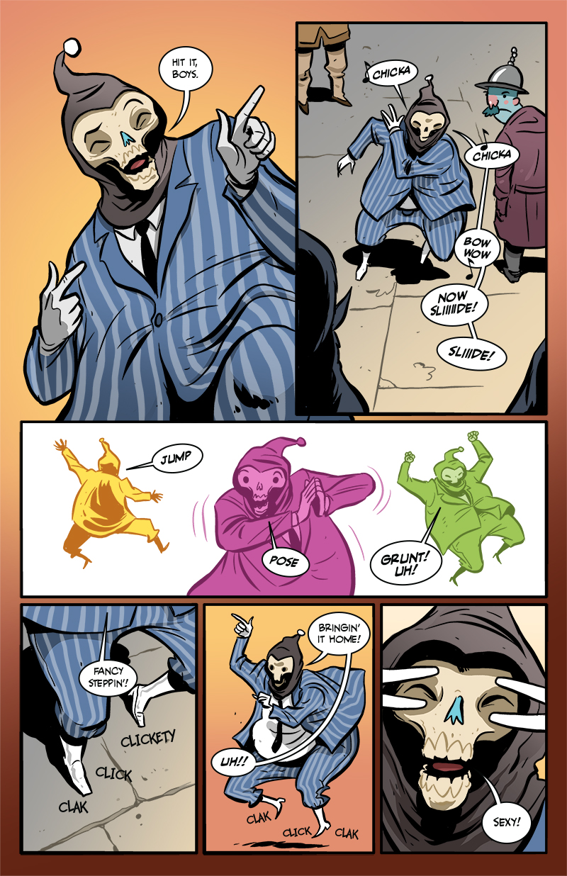 32: So he thinks he can dance!